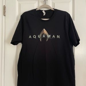 Justice League Movie Aquaman Logo T-Shirt Size XL